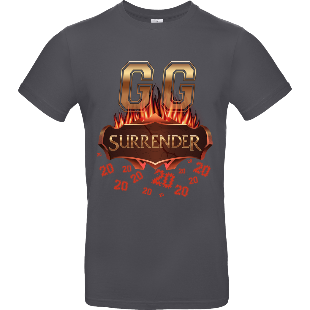 Jorgo JorgoTheBEAST - GG Surrender 20 T-Shirt B&C EXACT 190 - Dark Grey