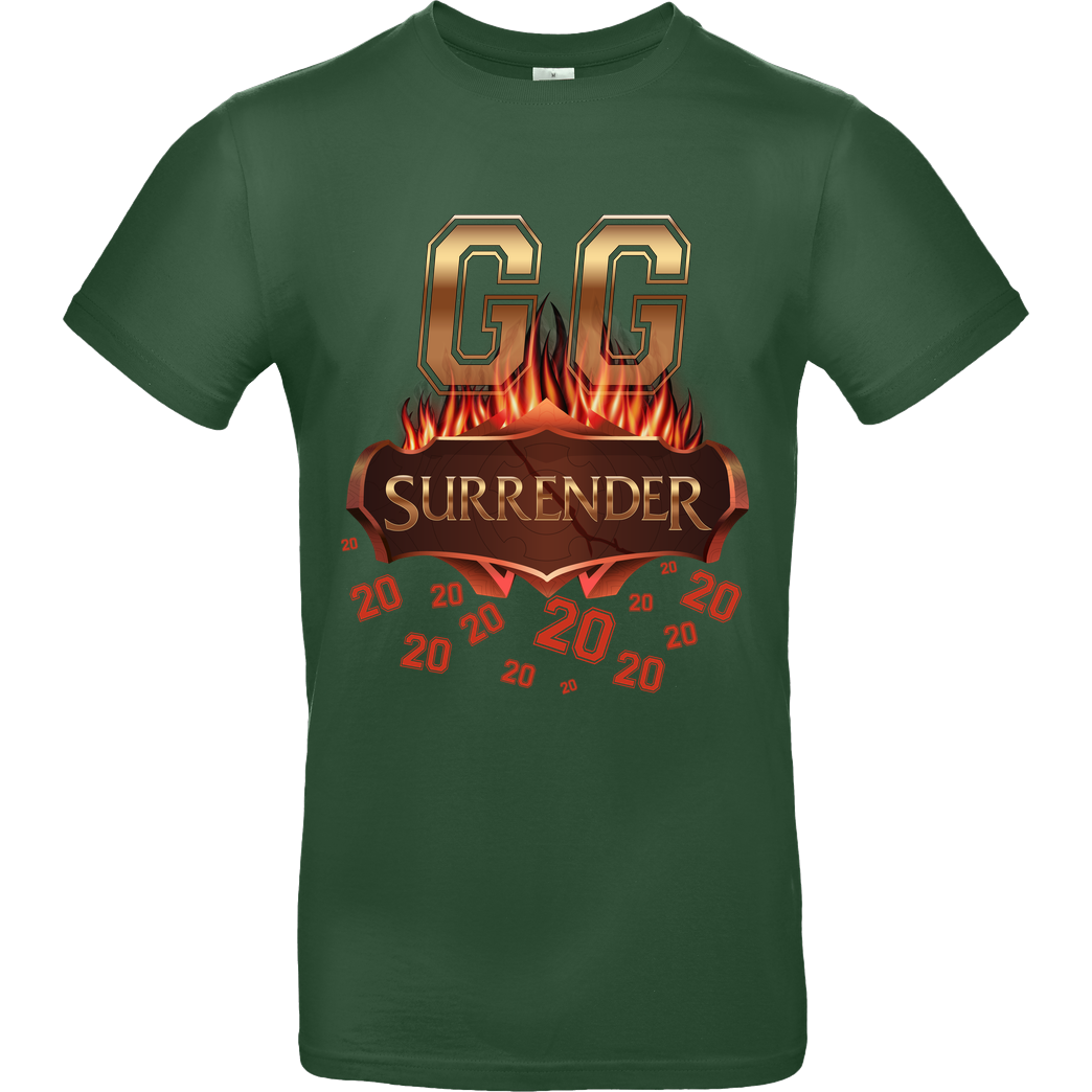 Jorgo JorgoTheBEAST - GG Surrender 20 T-Shirt B&C EXACT 190 - Flaschengrün
