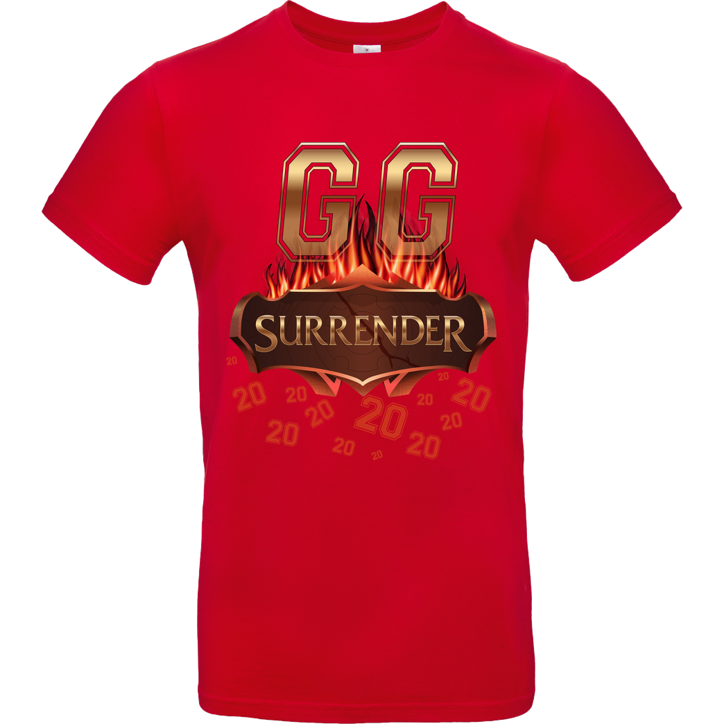 Jorgo JorgoTheBEAST - GG Surrender 20 T-Shirt B&C EXACT 190 - Rot
