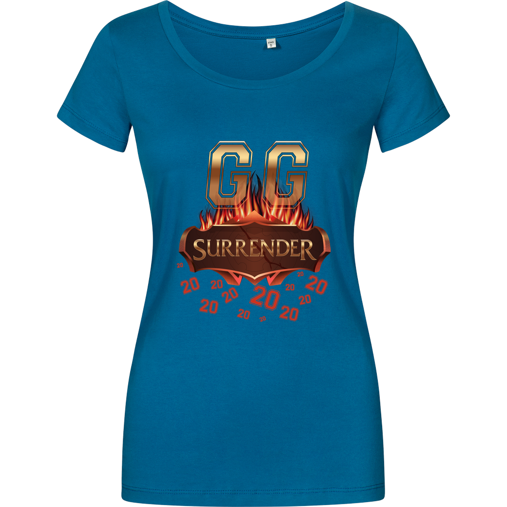 Jorgo JorgoTheBEAST - GG Surrender 20 T-Shirt Damenshirt petrol