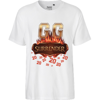 JorgoTheBEAST - GG Surrender 20 Fairtrade T-Shirt - weiß