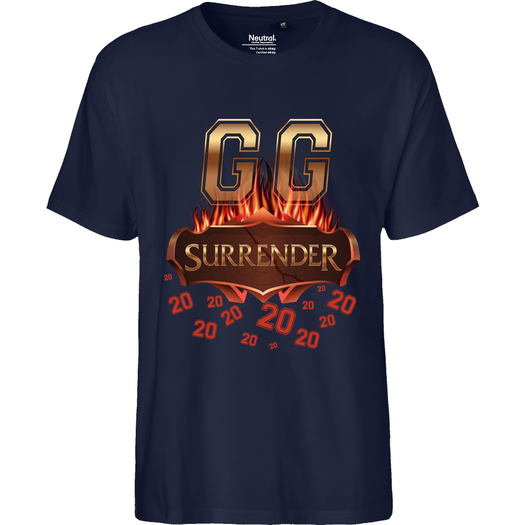Jorgo JorgoTheBEAST - GG Surrender 20 T-Shirt Fairtrade T-Shirt - navy