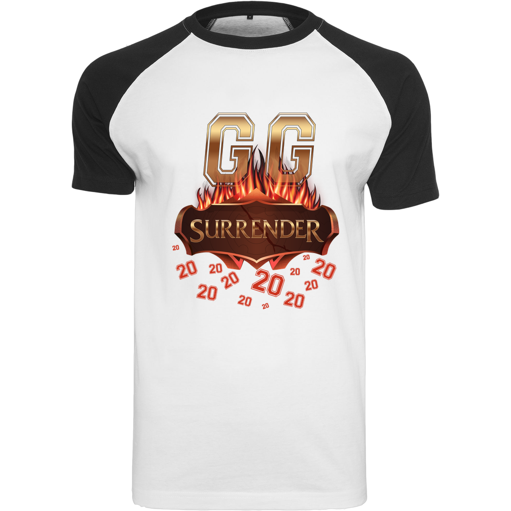 Jorgo JorgoTheBEAST - GG Surrender 20 T-Shirt Raglan-Shirt weiß