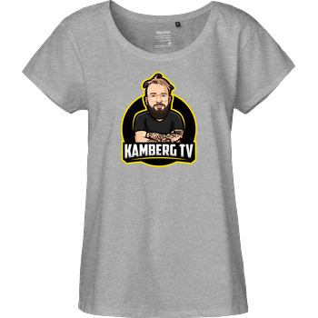 Kamberg TV - Kamberg Logo Fairtrade Loose Fit Girlie - heather grey