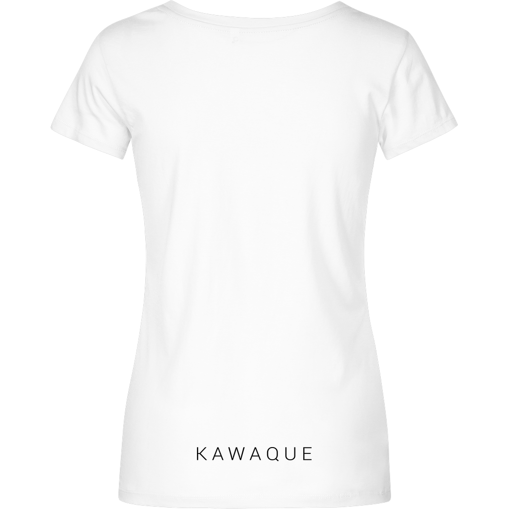 KawaQue KawaQue - Race chinese T-Shirt Damenshirt weiss