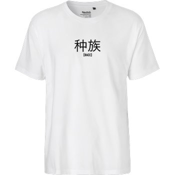 KawaQue - Race chinese Fairtrade T-Shirt - weiß