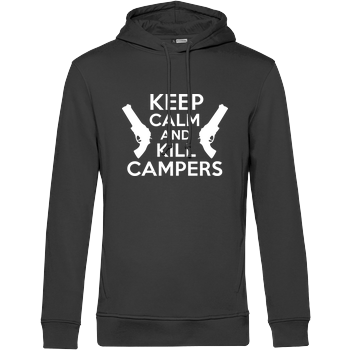 Keep Calm and Kill Campers B&C HOODED INSPIRE - schwarz
