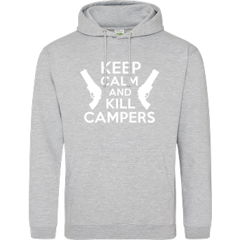 Keep Calm and Kill Campers JH Hoodie - Heather Grey