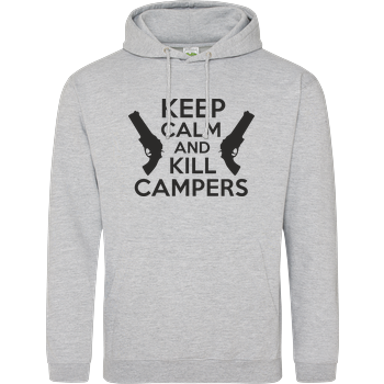 Keep Calm and Kill Campers JH Hoodie - Heather Grey