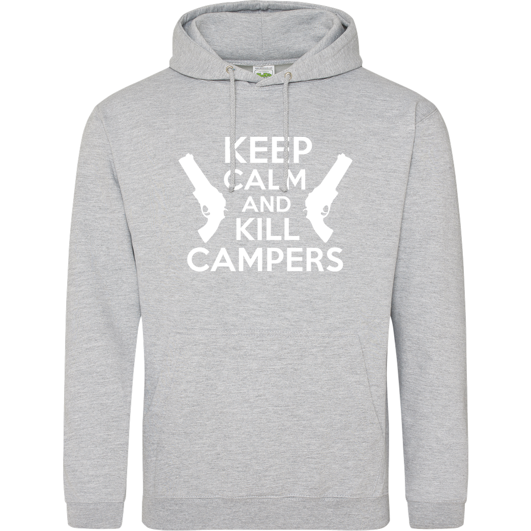 bjin94 Keep Calm and Kill Campers Sweatshirt JH Hoodie - Heather Grey