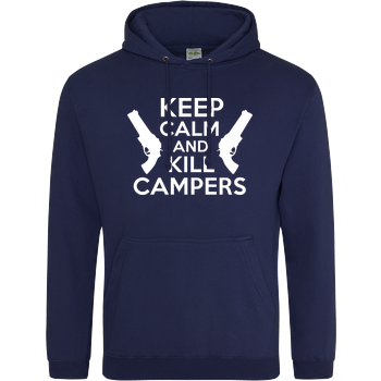 Keep Calm and Kill Campers JH Hoodie - Navy