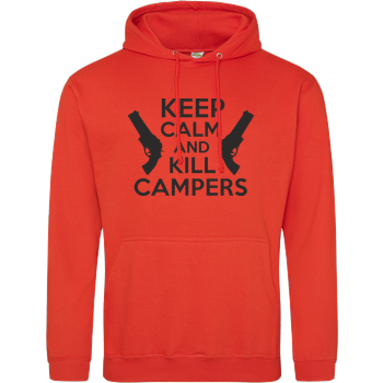 Keep Calm and Kill Campers JH Hoodie - Orange