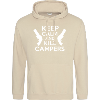 Keep Calm and Kill Campers JH Hoodie - Sand