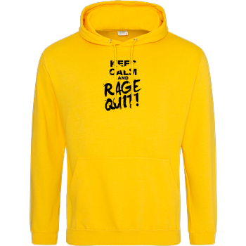 Keep Calm and RAGE QUIT! JH Hoodie - Gelb