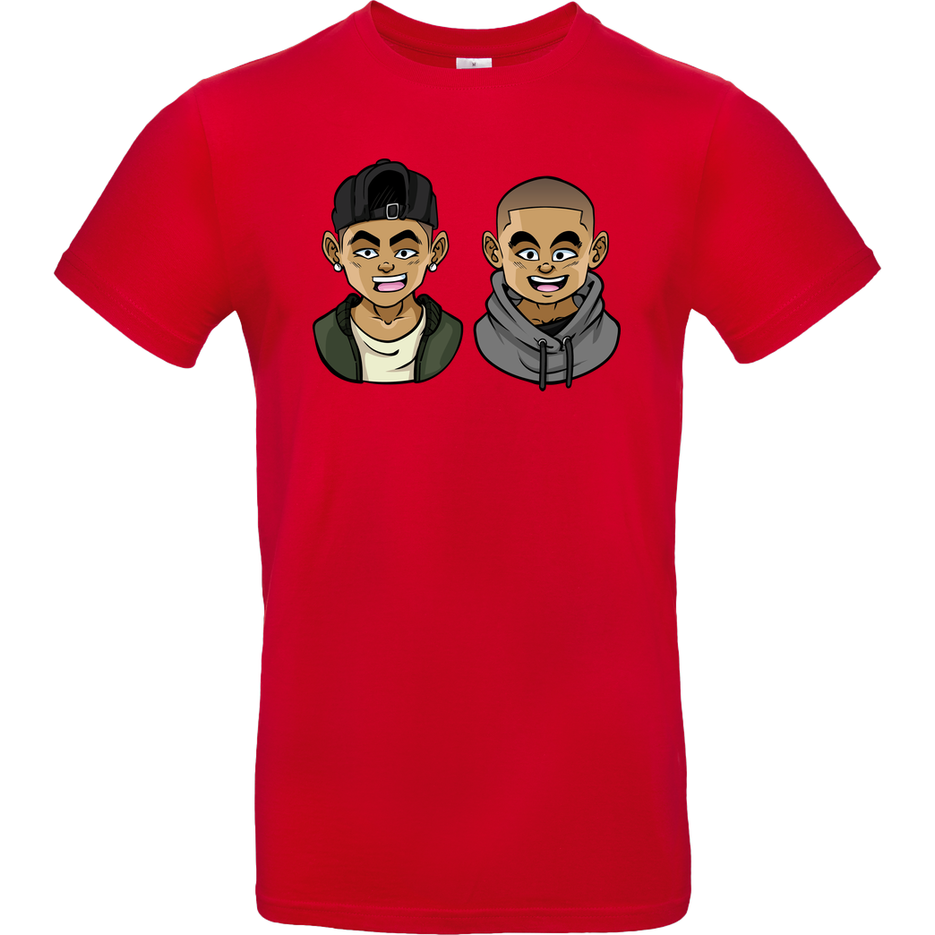 Kelvin und Marvin Kelvin und Marvin - Character T-Shirt B&C EXACT 190 - Rot