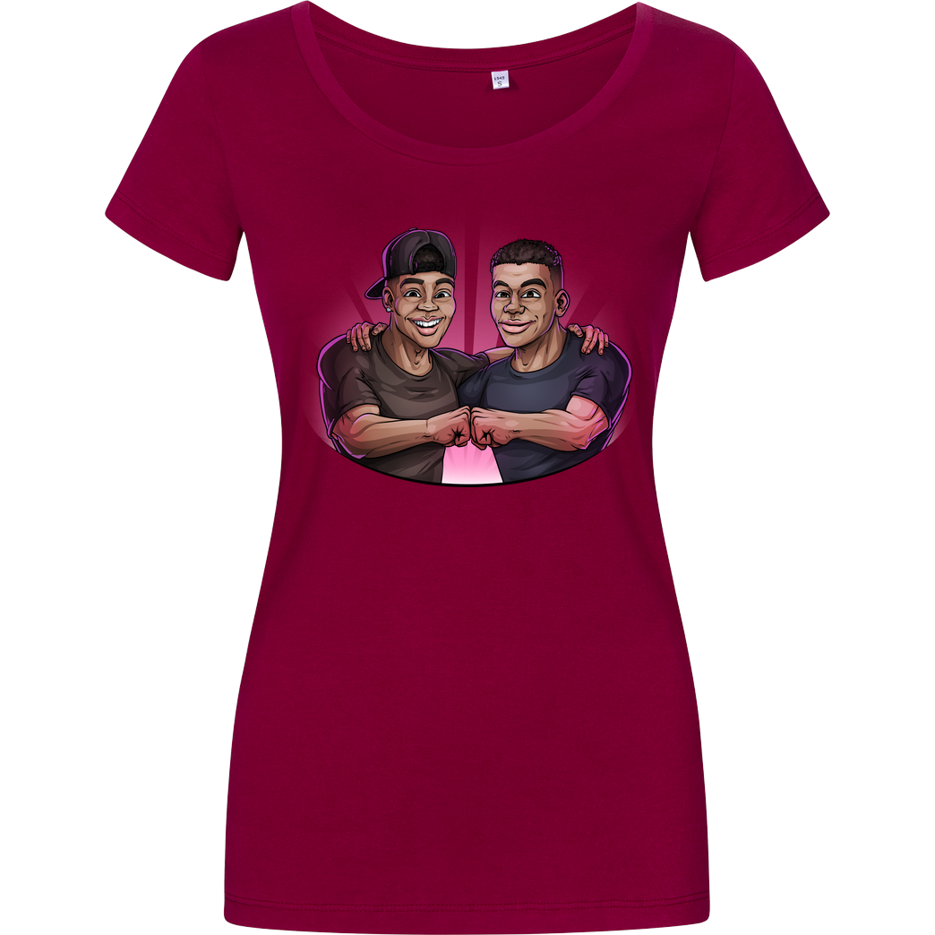 Kelvin und Marvin Kelvin und Marvin - Characters 2.0 T-Shirt Damenshirt berry