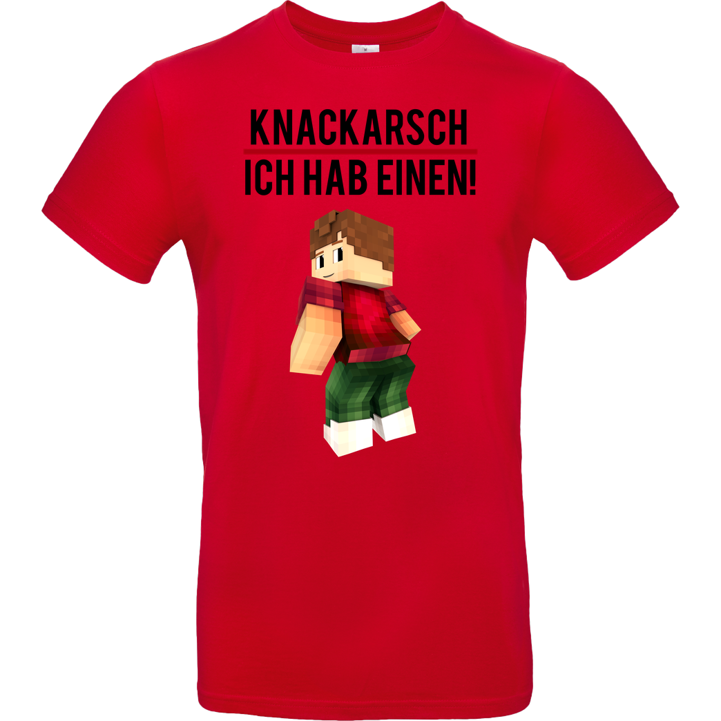 KillaPvP KillaPvP - Knackarsch T-Shirt B&C EXACT 190 - Rot