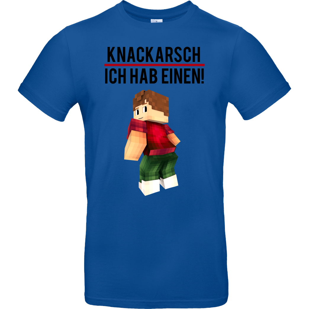 KillaPvP KillaPvP - Knackarsch T-Shirt B&C EXACT 190 - Royal
