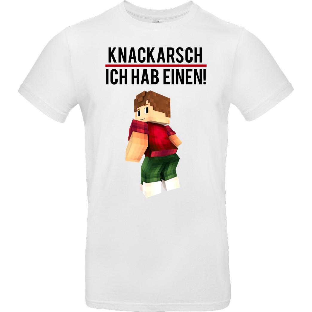 KillaPvP KillaPvP - Knackarsch T-Shirt B&C EXACT 190 - Weiß