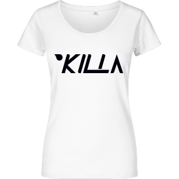 KillaPvP - Logo Damenshirt weiss