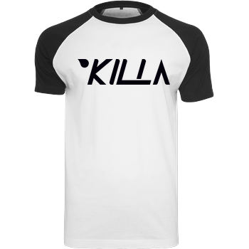 KillaPvP - Logo Raglan-Shirt weiß