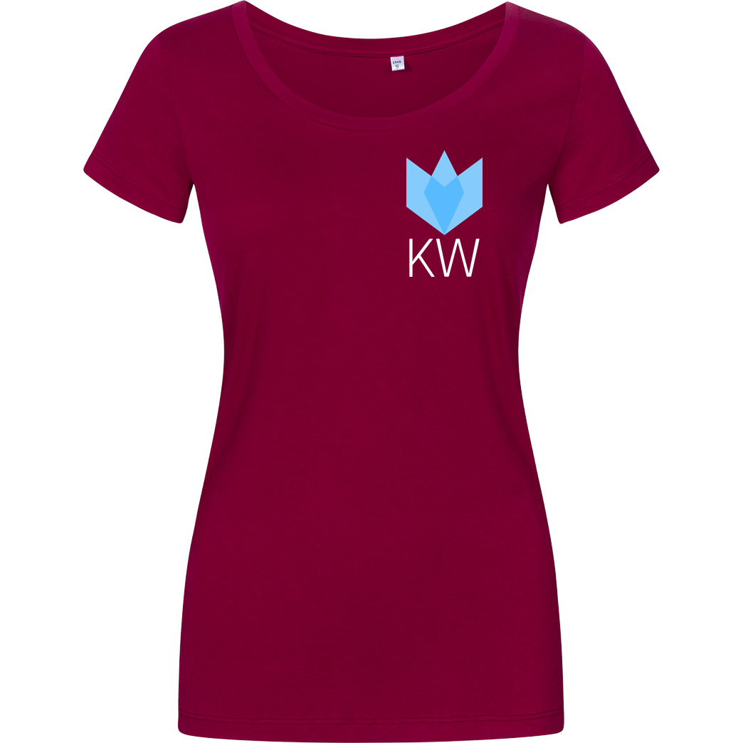 KLAERWERK Community Klaerwerk Community - KW T-Shirt Damenshirt berry