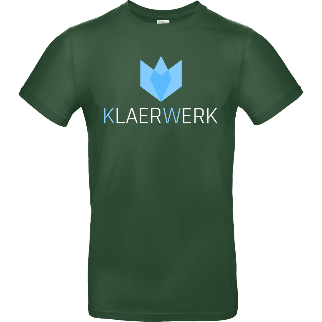 KLAERWERK Community Klaerwerk Community - Logo T-Shirt B&C EXACT 190 - Flaschengrün