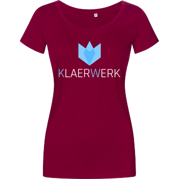 Klaerwerk Community - Logo Damenshirt berry