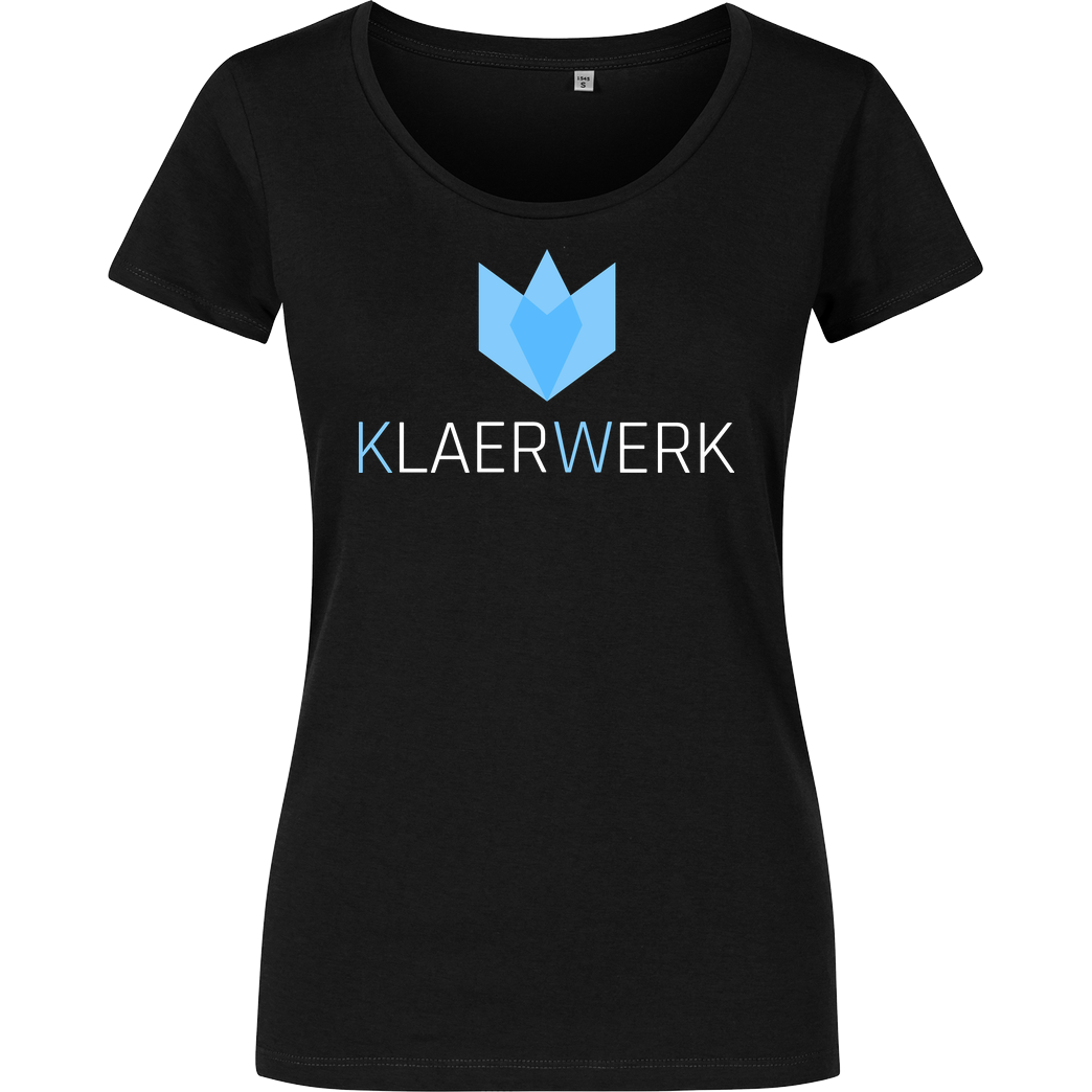 KLAERWERK Community Klaerwerk Community - Logo T-Shirt Damenshirt schwarz