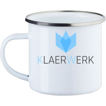 Klaerwerk Community - Logo Emaille Tasse