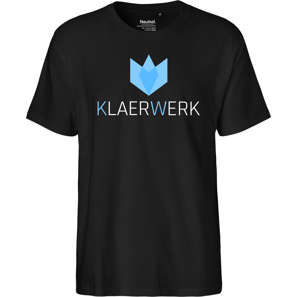 KLAERWERK Community Klaerwerk Community - Logo T-Shirt Fairtrade T-Shirt - schwarz