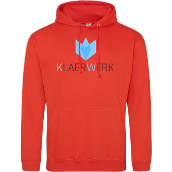 Klaerwerk Community - Logo JH Hoodie - Orange