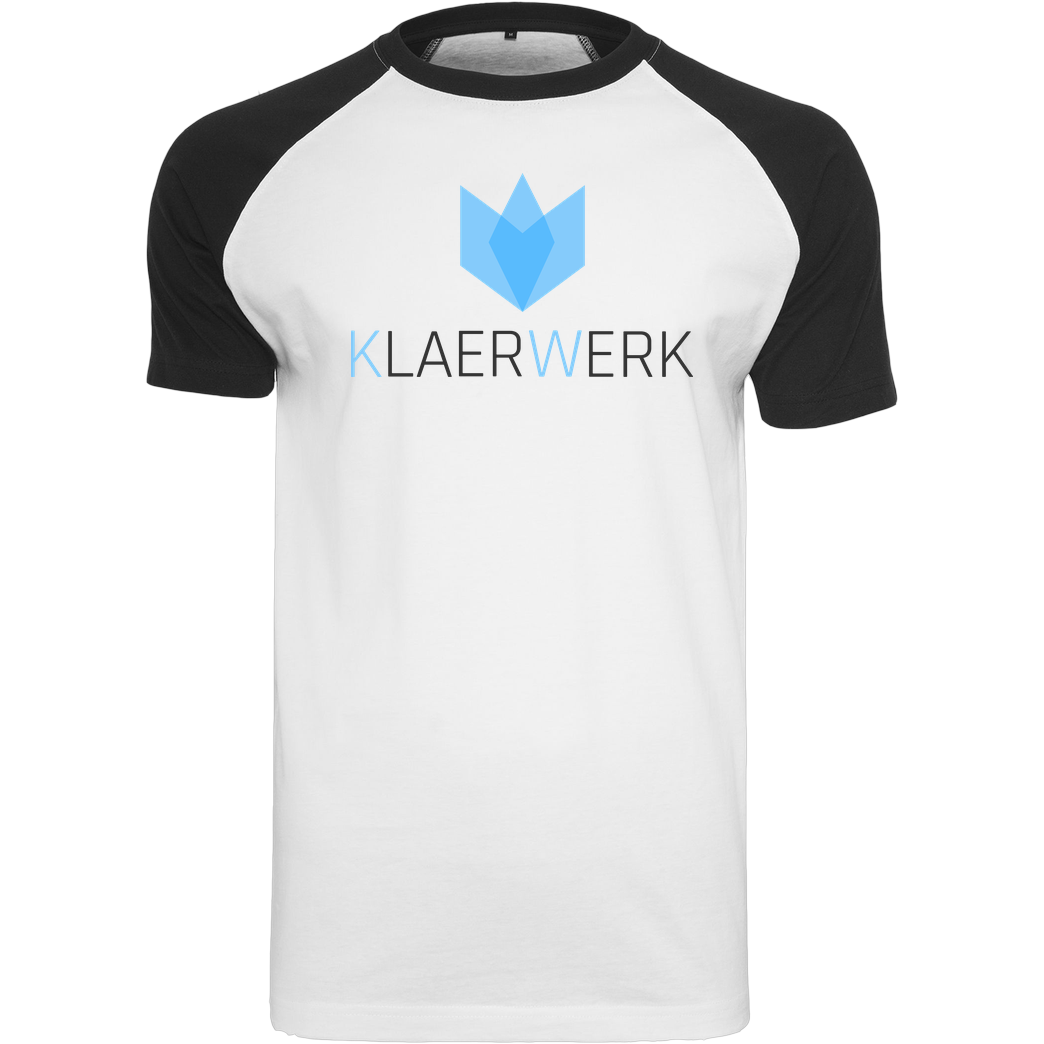 KLAERWERK Community Klaerwerk Community - Logo T-Shirt Raglan-Shirt weiß