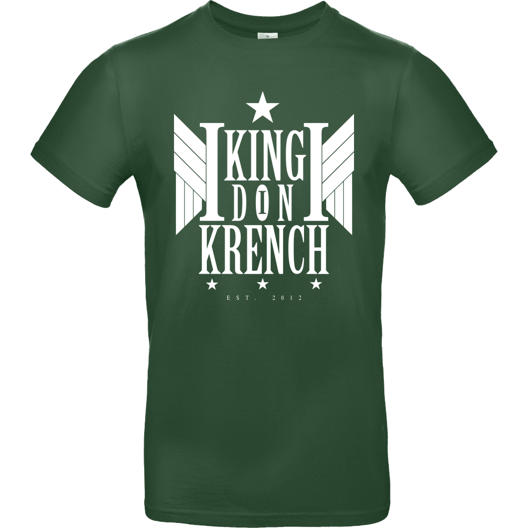 Krench Royale Krencho - Don Krench Wings T-Shirt B&C EXACT 190 - Flaschengrün