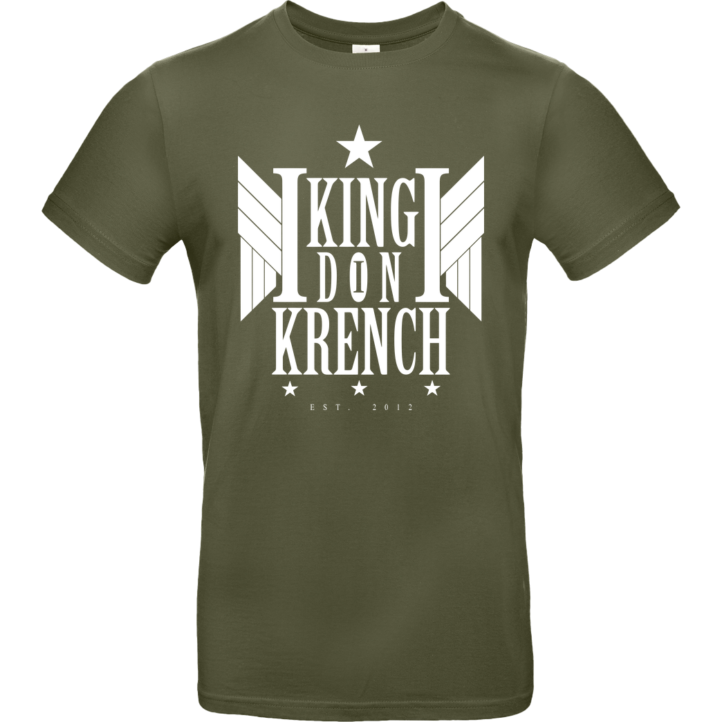 Krench Royale Krencho - Don Krench Wings T-Shirt B&C EXACT 190 - Khaki