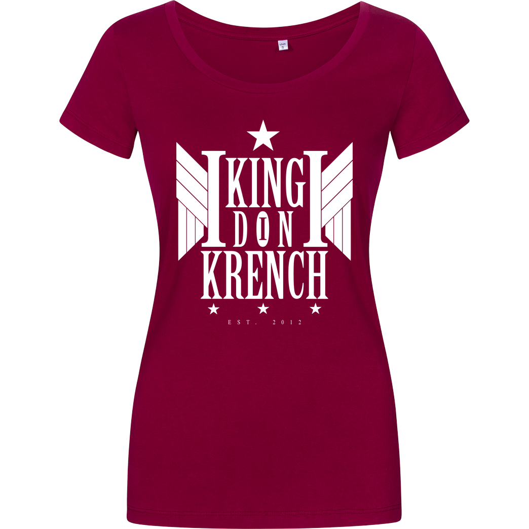 Krench Royale Krencho - Don Krench Wings T-Shirt Damenshirt berry
