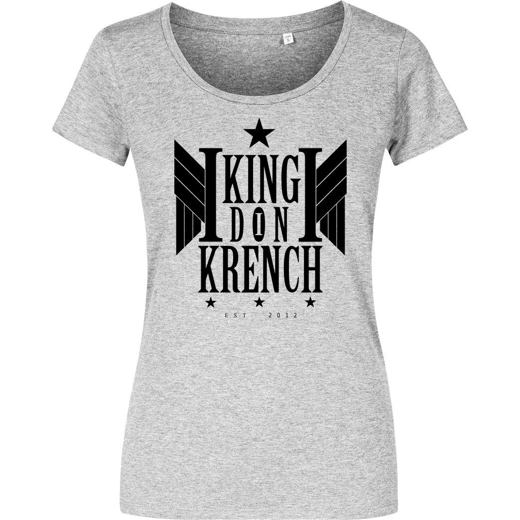 Krench Royale Krencho - Don Krench Wings T-Shirt Damenshirt heather grey