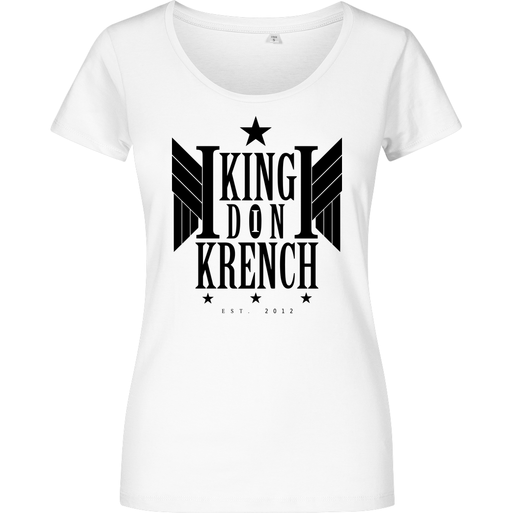 Krench Royale Krencho - Don Krench Wings T-Shirt Damenshirt weiss