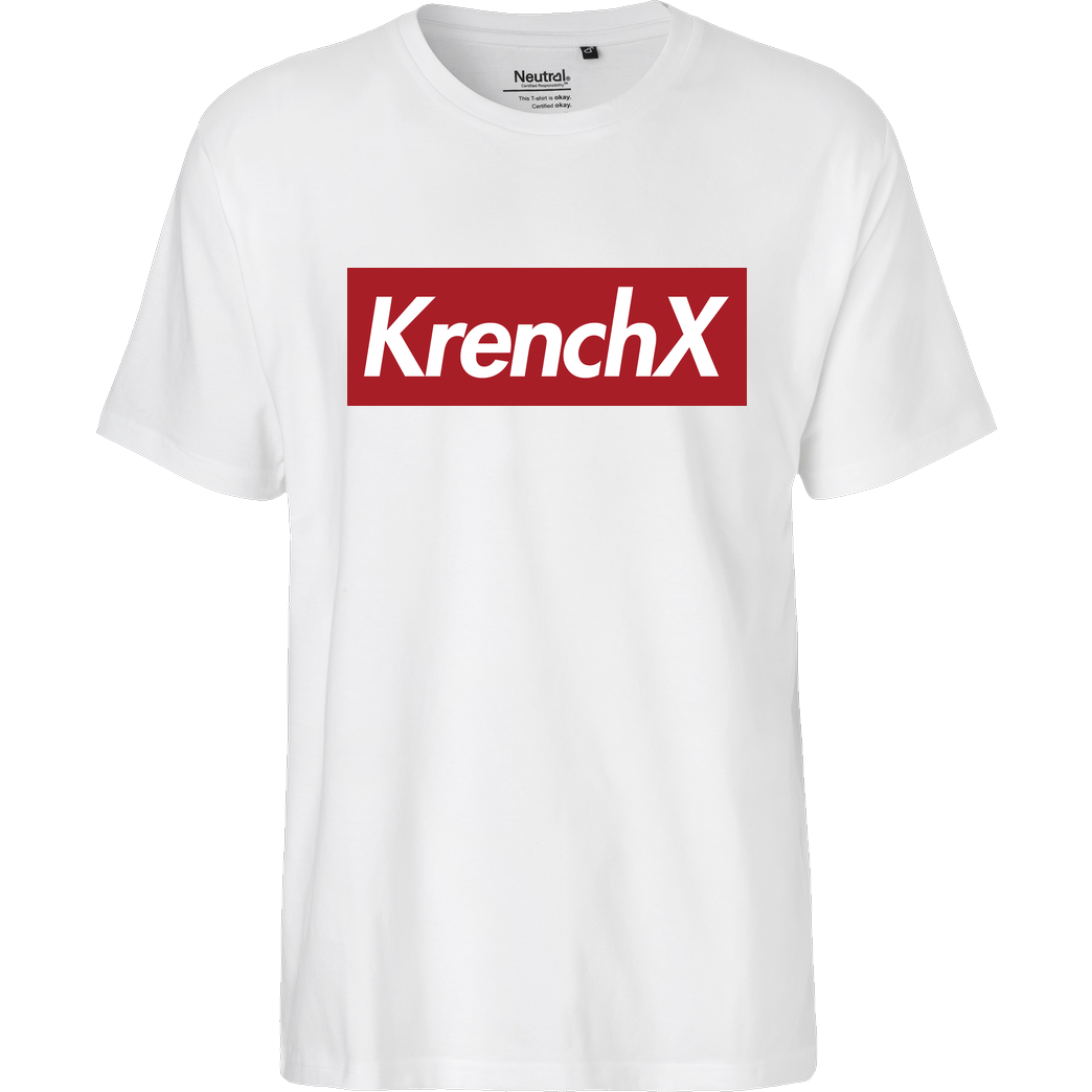 Krench Royale Krencho - KrenchX new T-Shirt Fairtrade T-Shirt - weiß