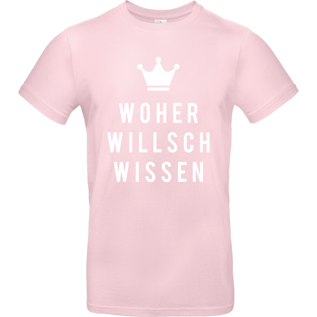 Krench Royale Krencho - Woher willsch wissen T-Shirt B&C EXACT 190 - Rosa