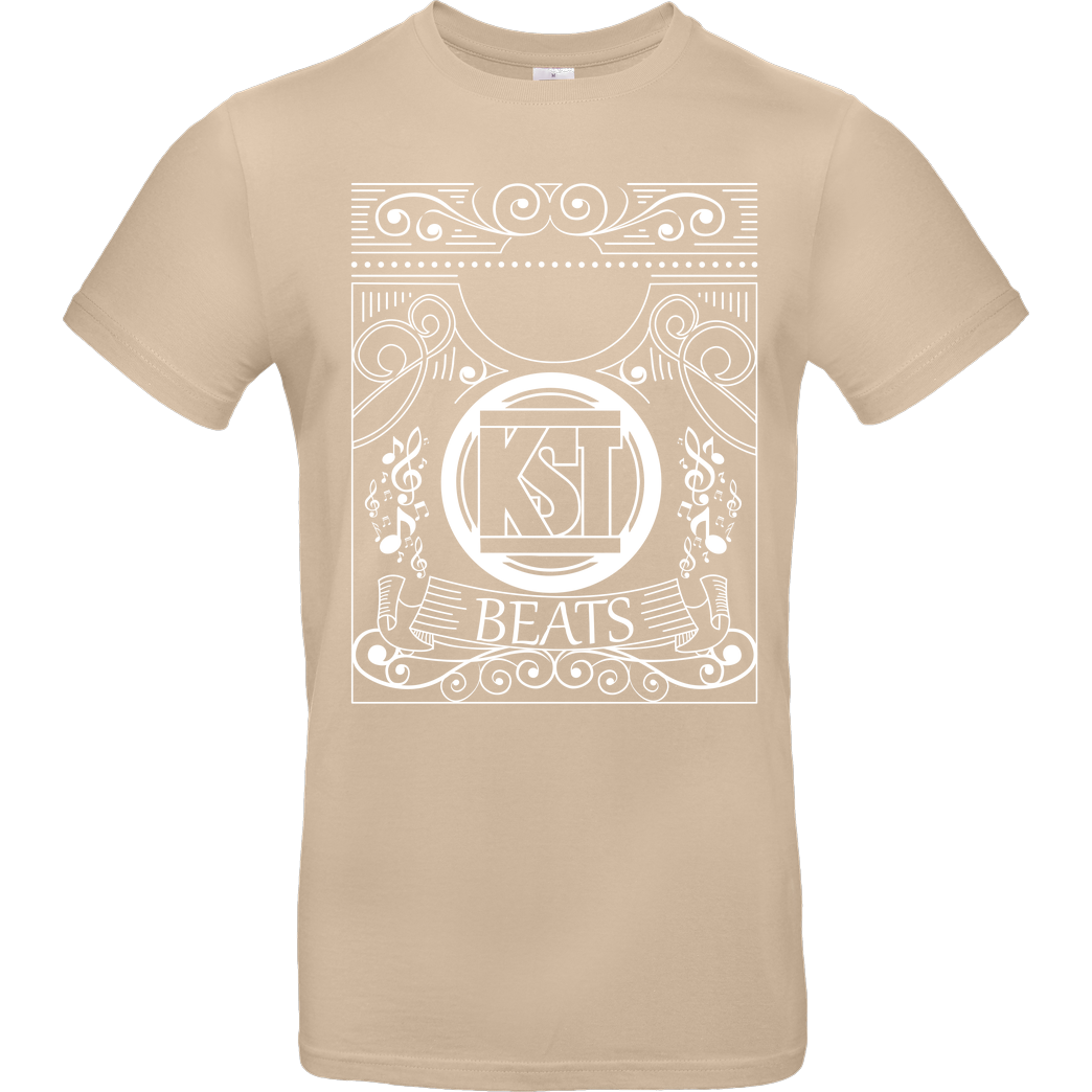 KsTBeats KsTBeats - Oldschool T-Shirt B&C EXACT 190 - Sand