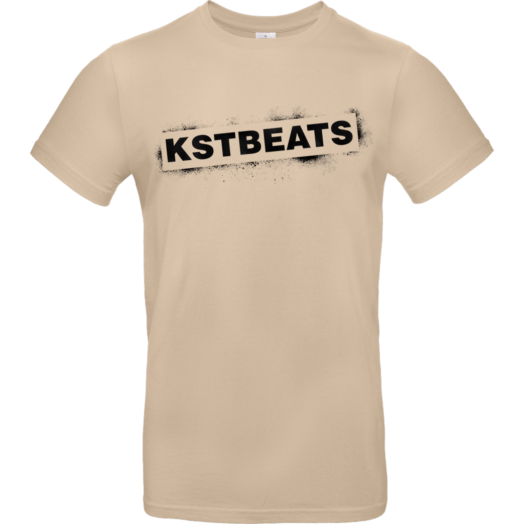 KsTBeats KsTBeats - Splatter T-Shirt B&C EXACT 190 - Sand