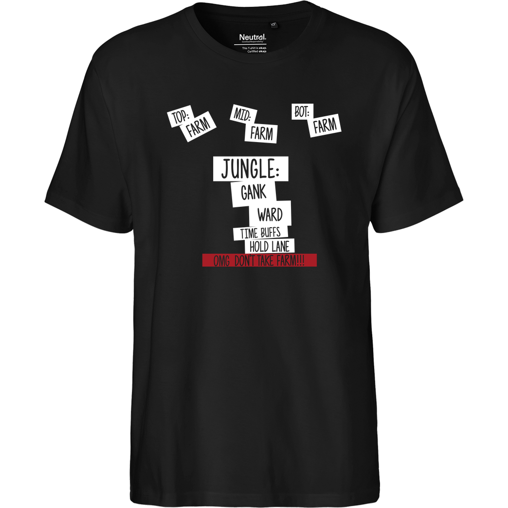 bjin94 Lane Rules T-Shirt Fairtrade T-Shirt - schwarz
