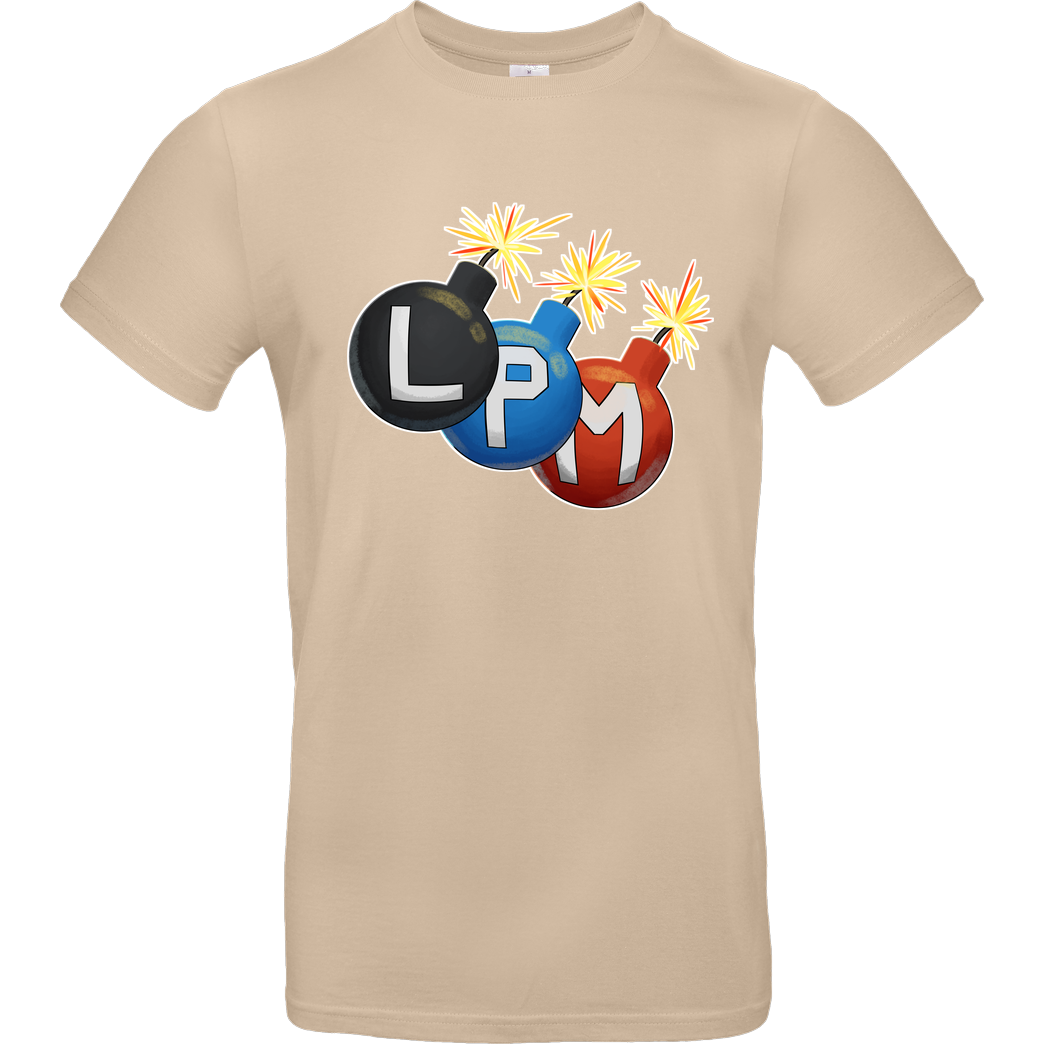 LETSPLAYmarkus LetsPlayMarkus - LPM Bomben T-Shirt B&C EXACT 190 - Sand