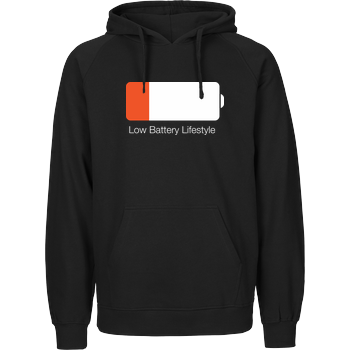 Low Battery Lifestyle Fairtrade Hoodie