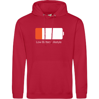 Low Battery Lifestyle JH Hoodie - Rot