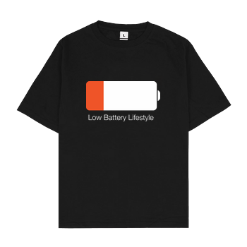 Low Battery Lifestyle Oversize T-Shirt - Schwarz