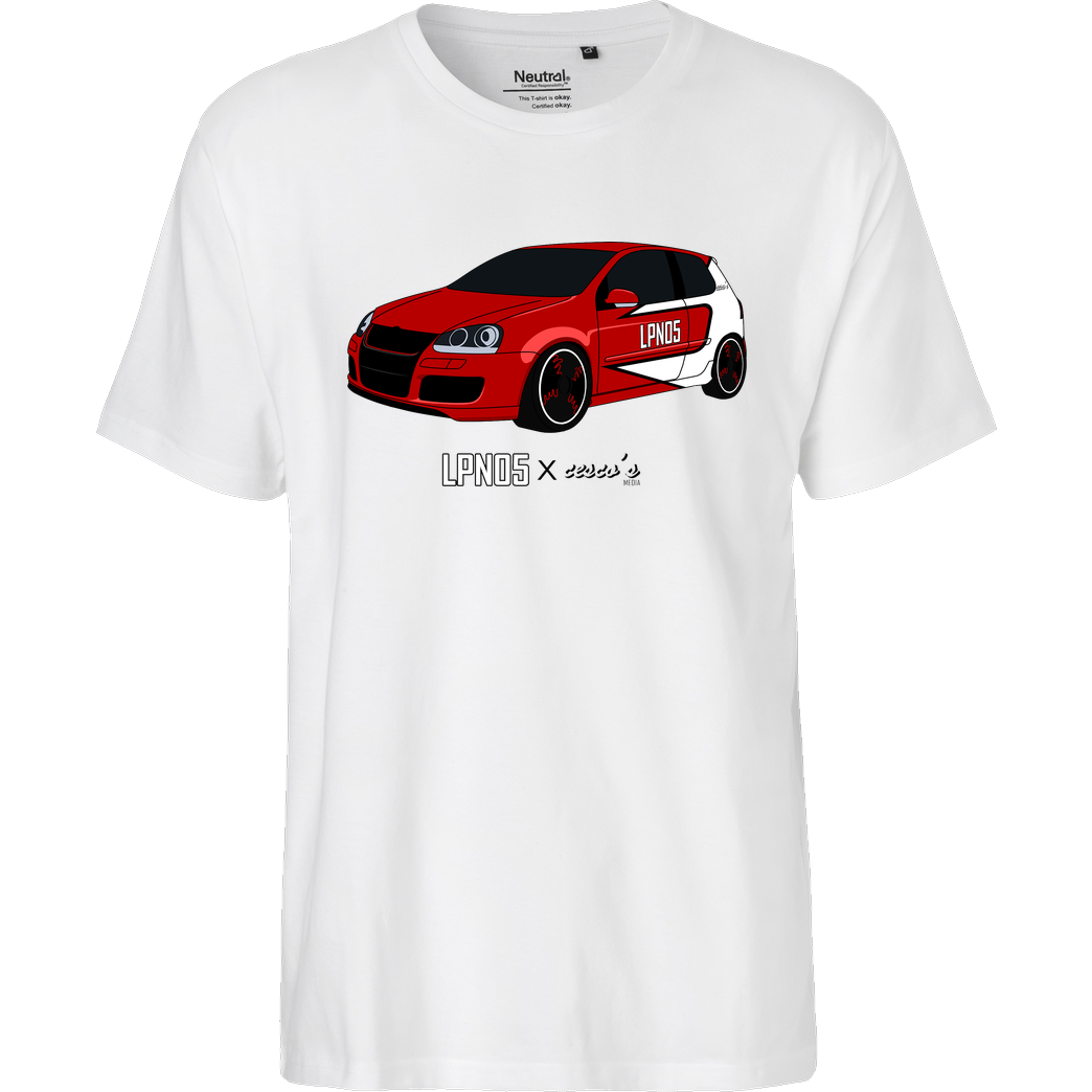 LPN05 LPN05 - Roter Baron T-Shirt Fairtrade T-Shirt - weiß