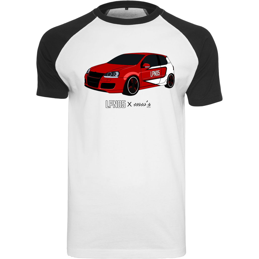 LPN05 LPN05 - Roter Baron T-Shirt Raglan-Shirt weiß