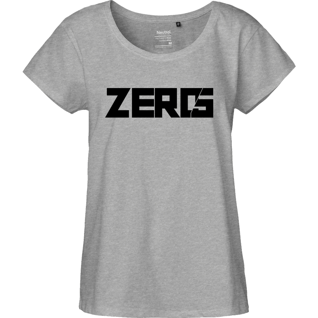 LPN05 LPN05 - ZERO5 T-Shirt Fairtrade Loose Fit Girlie - heather grey